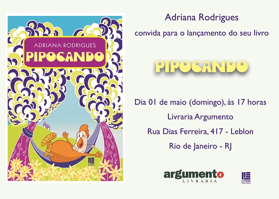 Lançamento do Livro Pipocando - Adriana Rodrigues Lançamento do Livro Pipocando - Adriana Rodrigues